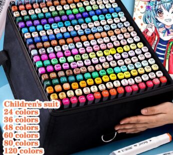 12-168 Colores Markers Brush Pens Set Painting Drawing Manga Highlighter School Art Supplies For Artist Korean Stationery