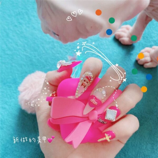 1Pc Kawaii Barbie Nail Stickers Anime Cartoon Girls Diy Waterproof Manicure Nail Art Accessories Princess Nails Decals Gifts Toy - Image 2