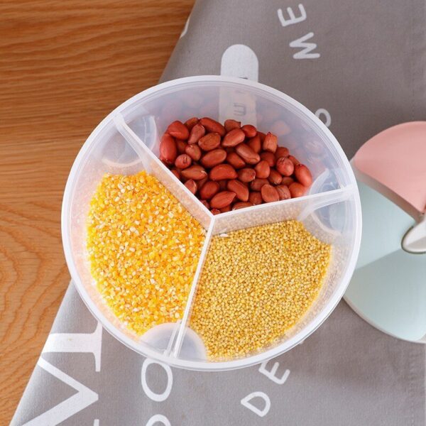 1pc Grain Miscellaneous Grain Storage Tank Plastic Partition Storage Tank Kitchen Household Food Sealed Multifunctional Storage - Image 5