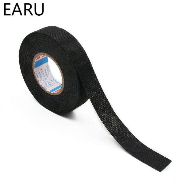 1pc Heat-resistant Adhesive Cloth Fabric Tape For Car Auto Cable Harness Wiring Loom Protection Width 9/15/19/25/32MM Length 15M - Image 6