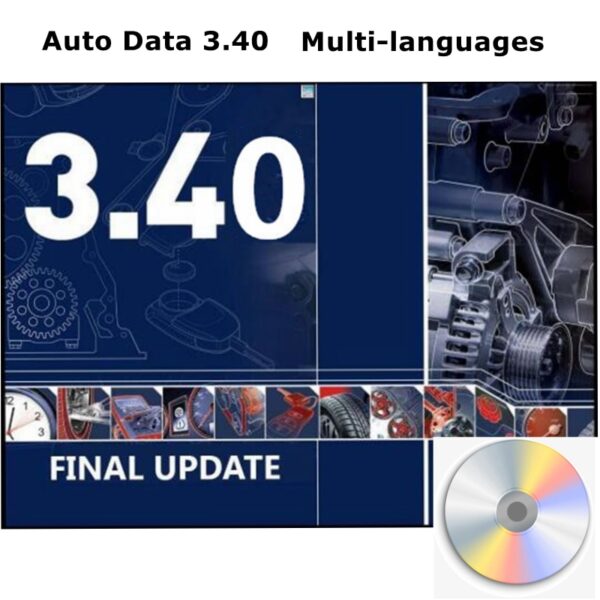 2023 Hot Sale Auto Data 3.40 Auto Repair Software Multi-languages Send by CD Guide Version Remote Automotive Car Tool Software