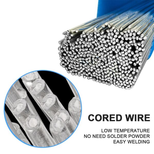 20PCS Low Temperature Easy Melt Aluminum Universal Silver Welding Rod Cored Wire 1.6mm Rod Solder No Need Solder Powder Weld Bar - Image 4