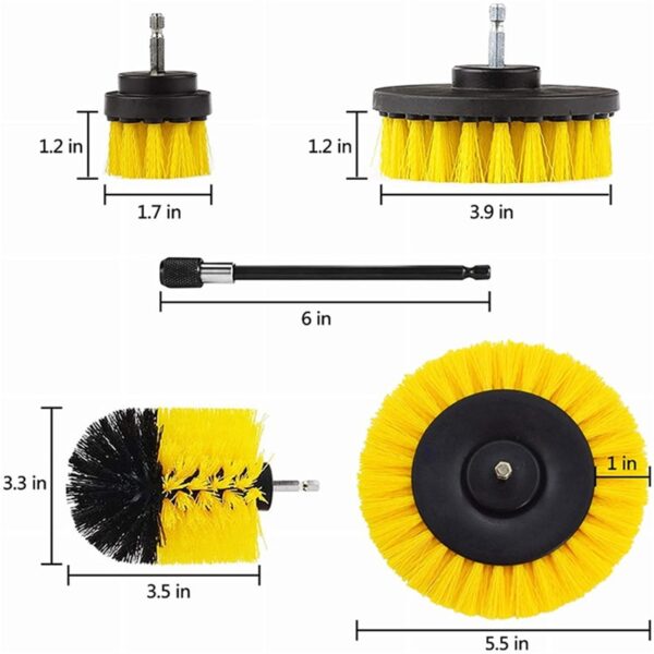 22 /3Pcs Electric Drill-Brush Kit Power Scrubber Brush For Carpet Bathroom Surface Tub Furniture Shower Tile Tires Cleaning Tool - Image 6