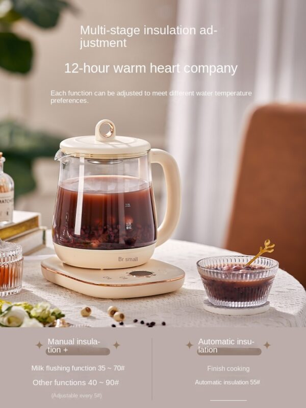 220V Bear Health Pot Household HealthCare Pot Multi-Functional Office Small Glass Tea Maker Tea Kettle Tea Brewing Pot Health - Image 4