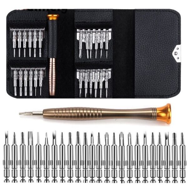 25 in 1 Mini Precision Screwdriver Magnetic Set Electronic Repair Tools Kit For iPhone Camera Watch PC