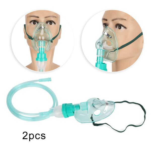 2pcs Disposable Compressed Nebulizer Face Shield Portable Household Atomizer Face Cover Child Adult Oxygen Mask Oxygen Machine