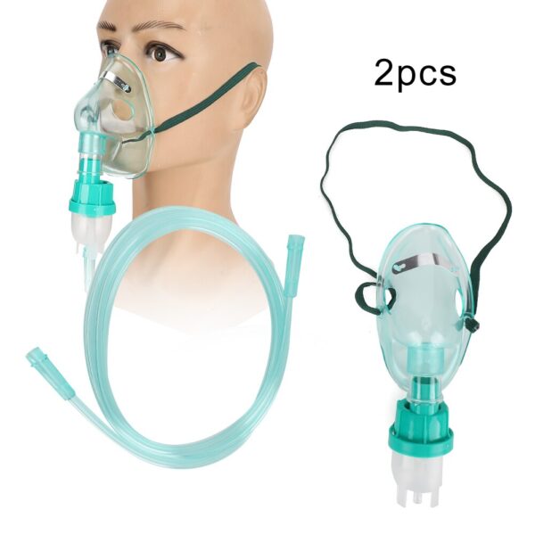 2pcs Disposable Compressed Nebulizer Face Shield Portable Household Atomizer Face Cover Child Adult Oxygen Mask Oxygen Machine - Image 2