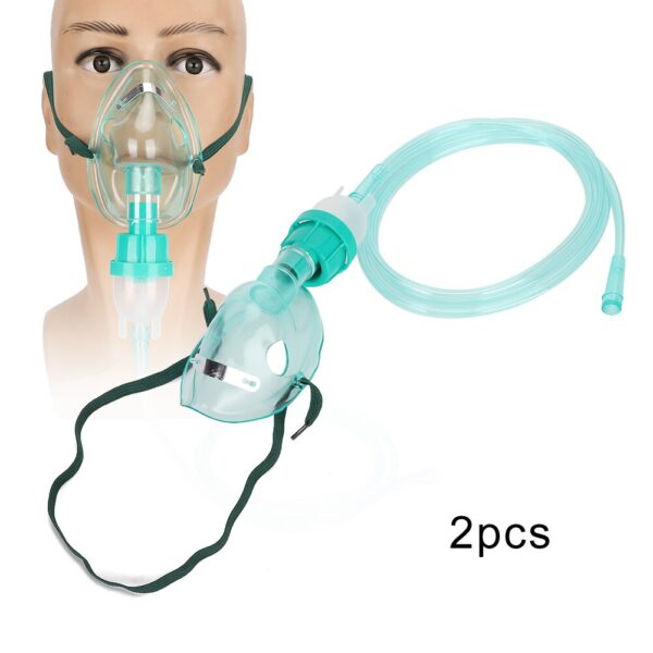 2pcs Disposable Compressed Nebulizer Face Shield Portable Household Atomizer Face Cover Child Adult Oxygen Mask Oxygen Machine - Image 3