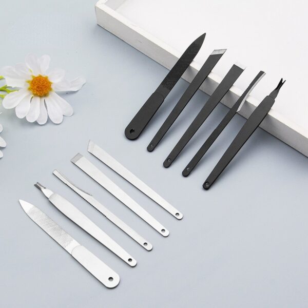 3PC Toenail Scraper Manicure Tools Feet Nail Ingrown Cuticle Pedicure Knife Set Dead Skin Remover Files Foot Care Pedicure Tools - Image 3