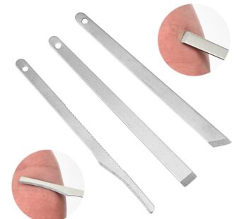 3PC Toenail Scraper Manicure Tools Feet Nail Ingrown Cuticle Pedicure Knife Set Dead Skin Remover Files Foot Care Pedicure Tools