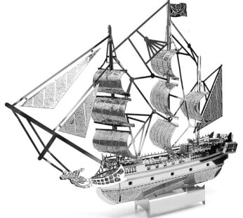 Black Pearl Pirate Ship 3D Metal Puzzle Model Kits DIY Laser Cut Puzzles Jigsaw Toy For Children