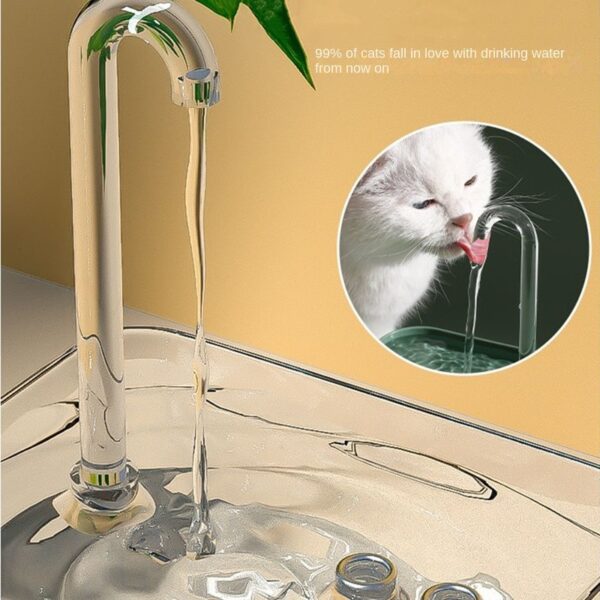 Fully Transparent 1.5L Automatic Cat Water Fountain Filter USB Electric Mute Cat Drink Bowl Pet Drinking Dispenser Drinker - Image 5