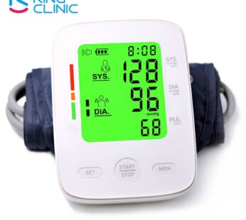 Kingclinic LCD Portable Upper Arm Blood Pressure Monitor Measurement Tool Portable Digital Tonometer Sphygmomanometer BP monitor