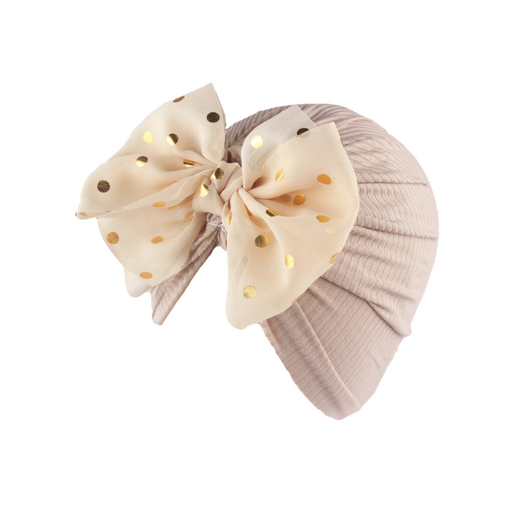 Lovely Shiny Bowknot Baby Hat Cute Solid Color Baby Girls Boys Hat Turban Soft Newborn Infant Cap Beanies Head Wraps - Image 4