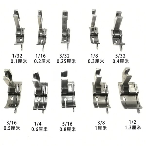 Metal Presser Foot SP-18 Industrial Sewing Machine Flat Car Moving Edge Single Needle Flat 1/4 1/8 3/8 1/16 3/16 5/16 1/32 - Image 3