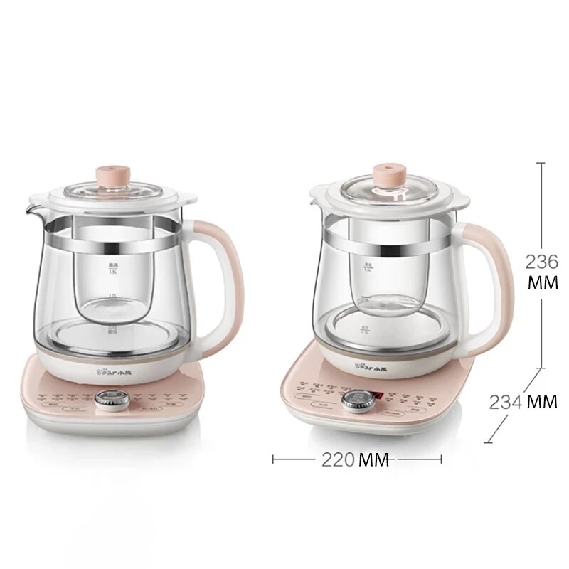 New Original Health Pot Electric Kettle Household 1.5L Multifunctional Tea Maker Boiling Flower Teapot - Image 6
