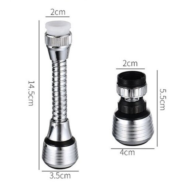 Oauee 360 Degree Swivel Kitchen Faucet Aerator Adjustable Dual Mode Sprayer Filter Diffuser Water Saving Nozzle Faucet Connector - Image 6