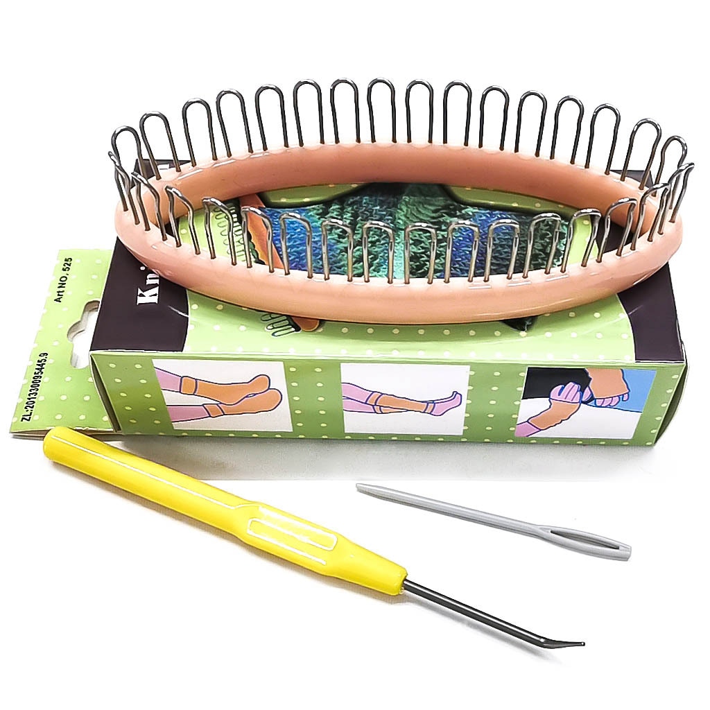 Peg Socks Wool Yarn Knitting Loom DIY Craft Weaving Tools for Sock Scarf Hat Weaver Needle Sewing Knitting Tool - Image 6