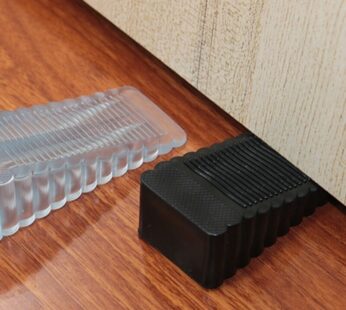 Silicone Door Stop Wedge Safety Stoppers Reusable Shock Absorbent Home Office Anti-Folder Hand Door Stopper Anti-collision Stop