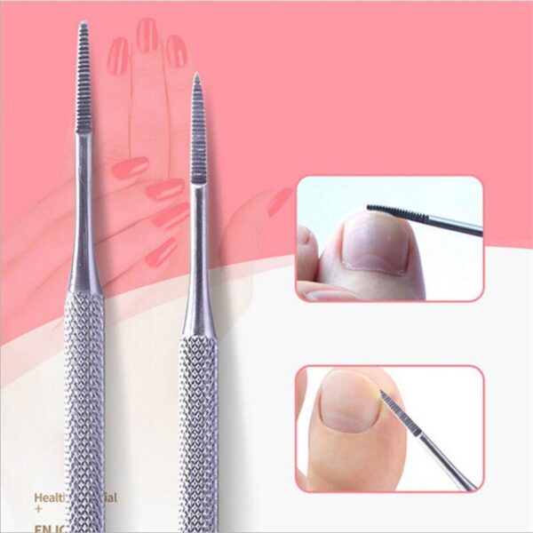 Toe Nail File Foot Nail Care Hook Ingrown Double Ended Ingrown Toe Correction Lifter File Manicure Pedicure Toenails Clean Tool