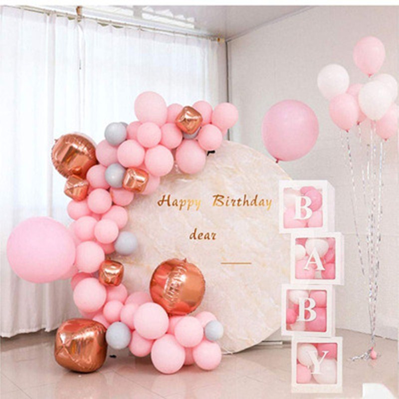 Transparent Letter Balloon Box Baby Shower Decorations Happy Birthday Wedding Decor 1st Birthday Party Supplies Balloon Box - Image 3