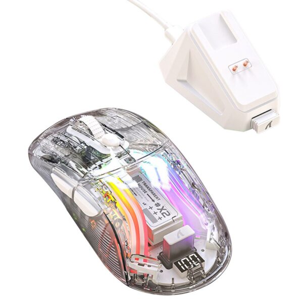 Wireless Gamer Mouse RGB Lighting 3 Modes Electronic Competition Mice Bluetooth-Compatible 5.0/2.4G/USB-C for PC Laptop Desktop - Image 3