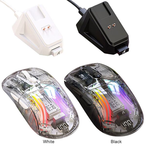 Wireless Gamer Mouse RGB Lighting 3 Modes Electronic Competition Mice Bluetooth-Compatible 5.0/2.4G/USB-C for PC Laptop Desktop - Image 4